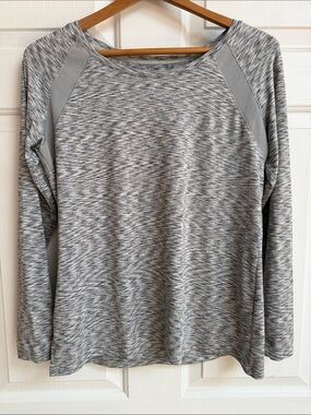 Reel Legends Keep-it-Cool Heathered Blue-Gray Performance Top